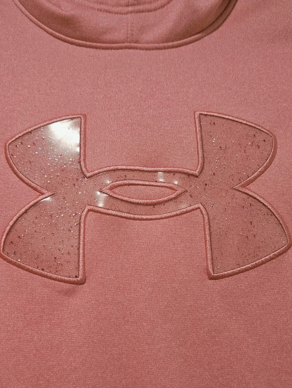 Under Armour Girls pink sweatshirt hoodie Large